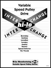 Hi-Lo Variable Speed Pulley interchange